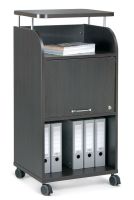 Mobiler Bürocontainer | wenge | calvados | weiß