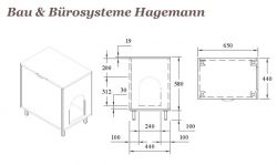 Nr. 9 Katzenklokommode wei buche 